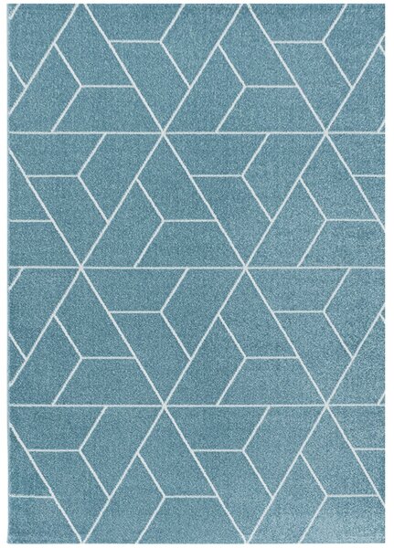 Breno Kusový koberec EFOR 3715 Blue, Modrá, Vícebarevné, 120 x 170 cm
