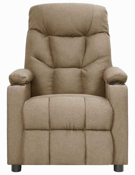 Polohovací křeslo taupe textil 339090