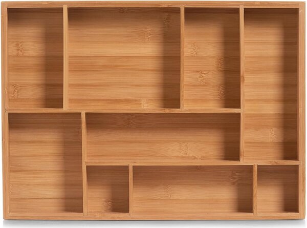Zeller Present Organizér do šuplíku s přepážkami - 9 přihrádek, bambus ZELL 32 x 44 cm