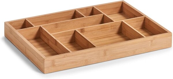 Zeller Present Organizér do šuplíku s přepážkami - 9 přihrádek, bambus ZELL 32 x 44 cm