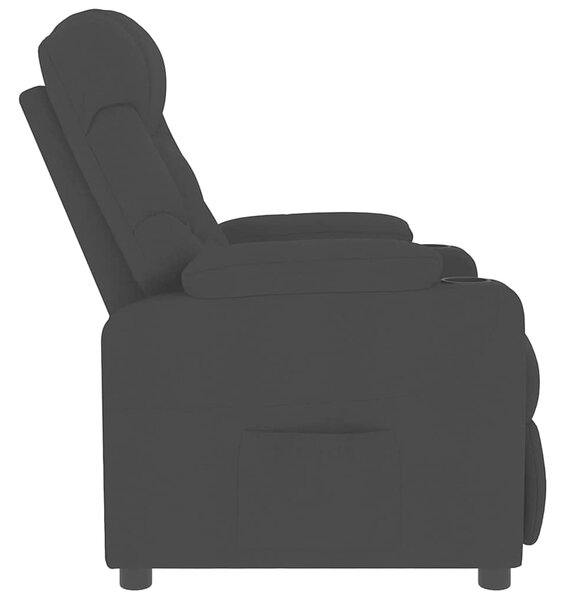 Masážní křeslo černé textil 339094