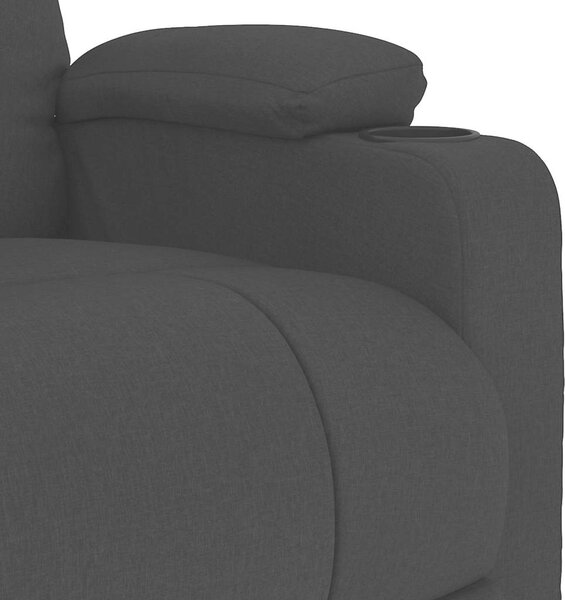 Masážní křeslo černé textil 339094