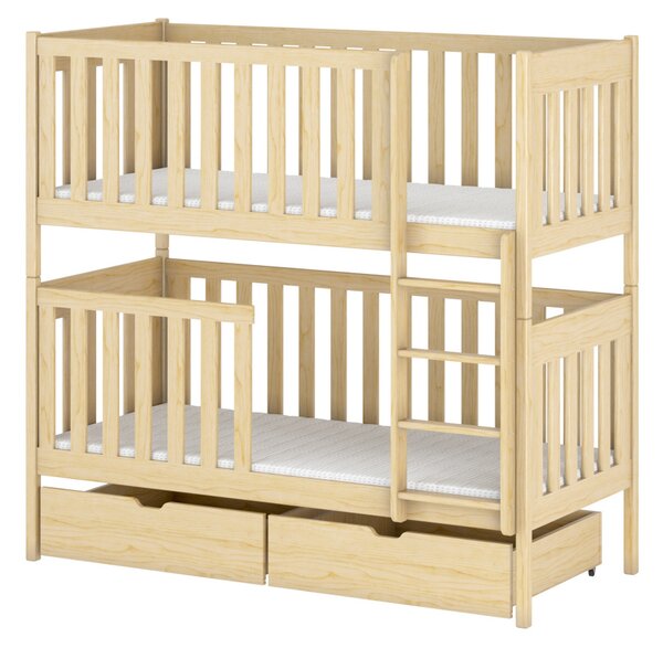 Dětská postel se šuplíky KARIN - 90x200, borovice