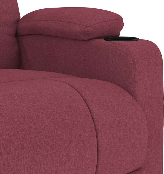 Masážní křeslo vínové textil 339095