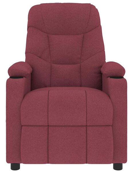 Masážní křeslo vínové textil 339095