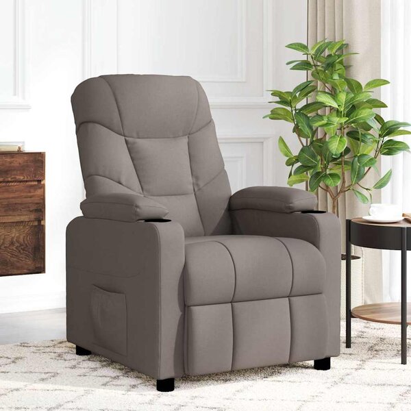 Masážní křeslo taupe textil 339100