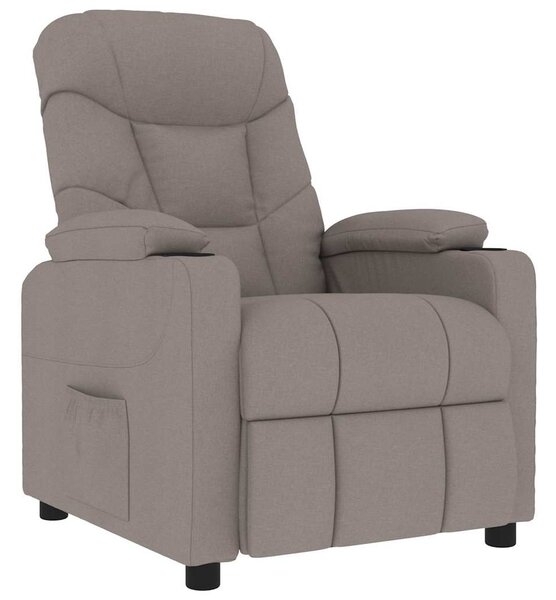 Masážní křeslo taupe textil 339100