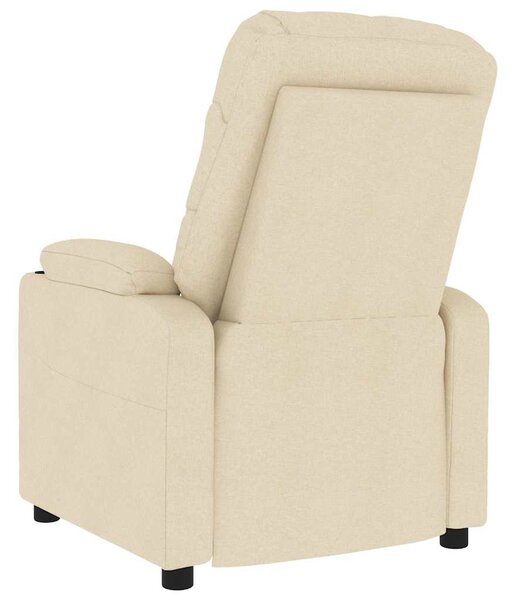 Masážní křeslo krémové textil 339101