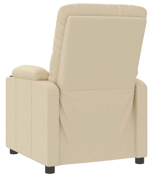 Polohovací křeslo krémové textil 339111