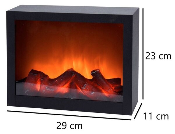 Elektrický krb LED vánoční dekorace, 29 x 23 cm