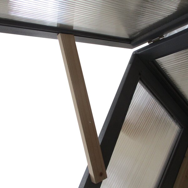 Outsunny Dřevěný Zahradní Záhon s Krytem 2-v-1 Skleník pro Rajčata Zeleninový Záhon Bylinkový Záhon na Balkon a Terasu Polykarbonát Šedý 120 x 54 x 11