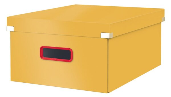 Žlutá úložná krabice Leitz Cosy Click & Store, délka 48 cm