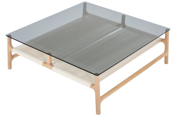 -25 % Dny MOMENTI– Gazzda Kouřově šedý skleněný konferenční stolek Fawn 90 x 90 cm