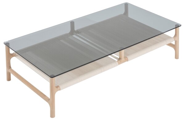 -25 % Dny MOMENTI– Gazzda Kouřově šedý skleněný konferenční stolek Fawn 120 x 60 cm