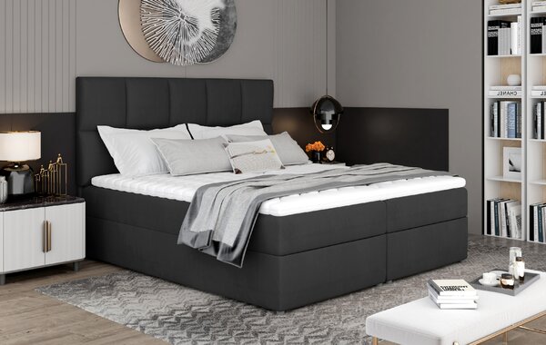 Eltap Čalouněná postel Glossy s úložným prostorem Materiál a barva potahu: Omega 68 - žlutá, Rozměr: 145x200