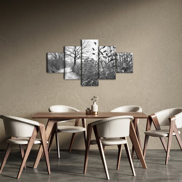 Obraz - Pole v zimě (125x70 cm)