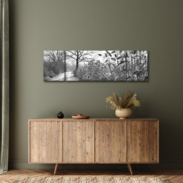 Obraz - Pole v zimě (170x50 cm)