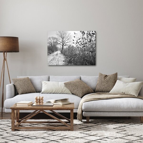 Obraz - Pole v zimě (70x50 cm)