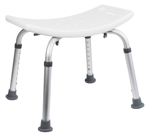 BISK Erga Handicap PRO, obdélníková židle do sprchy 495x450x560 mm, bílá, ERG-06218