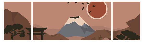 Obraz - Japonsko N⁰1 (170x50 cm)