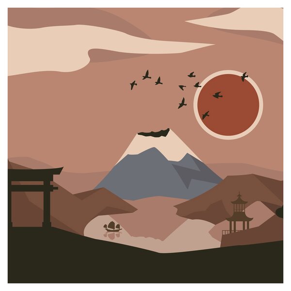 Obraz - Japonsko N⁰1 (30x30 cm)