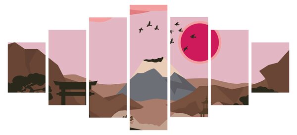 Obraz - Japonsko N⁰2 (210x100 cm)