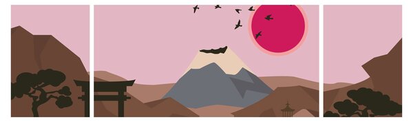 Obraz - Japonsko N⁰2 (170x50 cm)