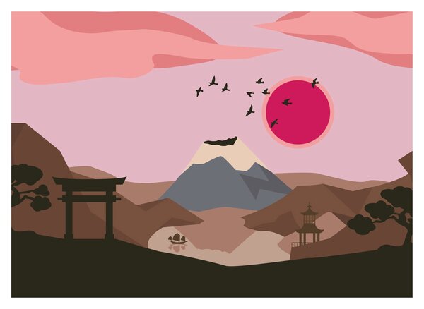 Obraz - Japonsko N⁰2 (70x50 cm)