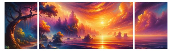 Obraz - Magický svět (170x50 cm)