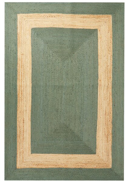 Jutový koberec 200 x 300 cm zelený KARAKUYU