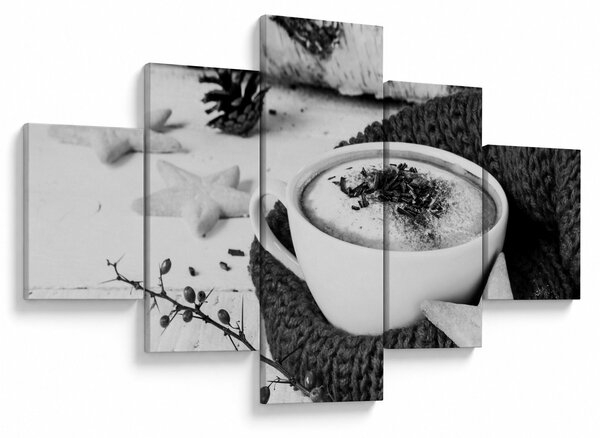 Obraz - Zimní cappuccino (125x70 cm)