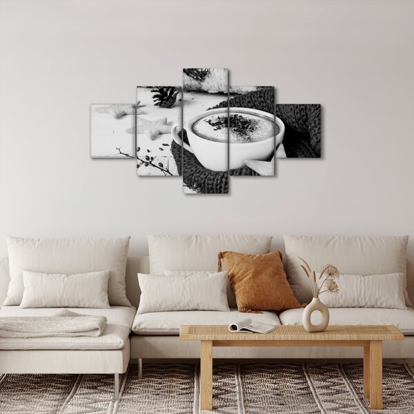 Obraz - Zimní cappuccino (125x70 cm)