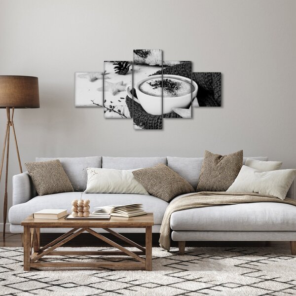 Obraz - Zimní cappuccino (125x70 cm)