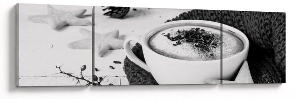 Obraz - Zimní cappuccino (170x50 cm)