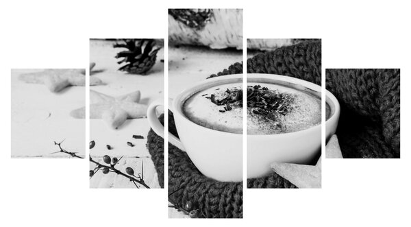 Obraz - Zimní cappuccino (125x70 cm)