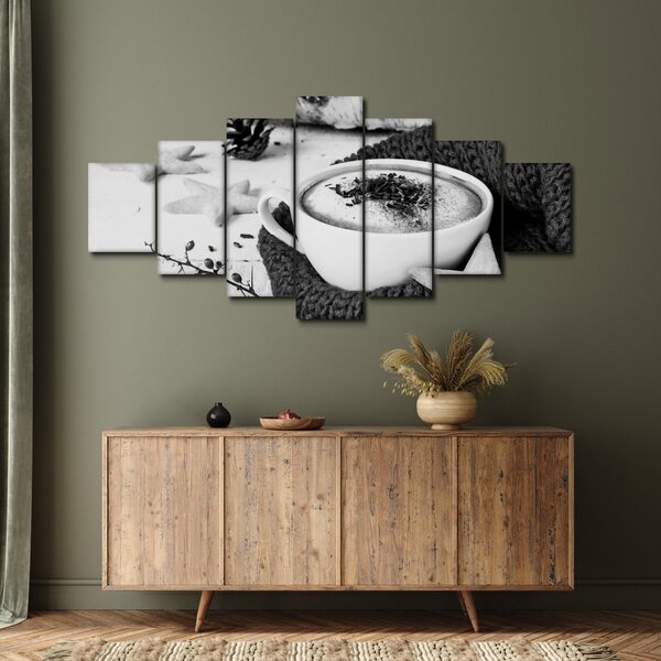 Obraz - Zimní cappuccino (210x100 cm)