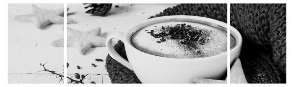 Obraz - Zimní cappuccino (170x50 cm)