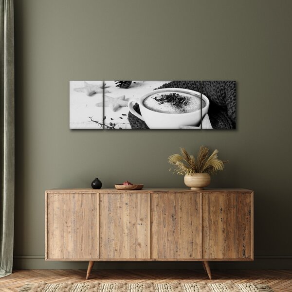 Obraz - Zimní cappuccino (170x50 cm)