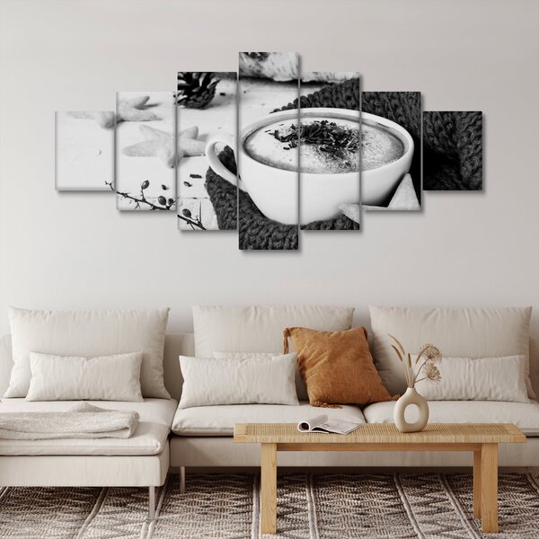 Obraz - Zimní cappuccino (210x100 cm)