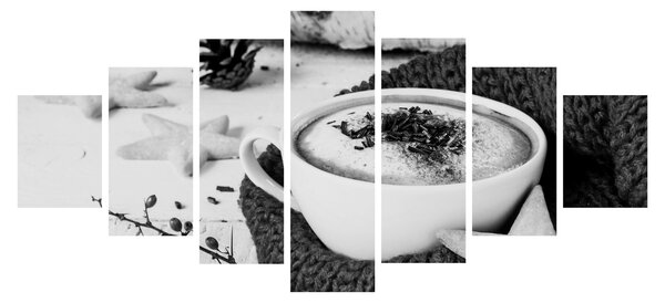 Obraz - Zimní cappuccino (210x100 cm)