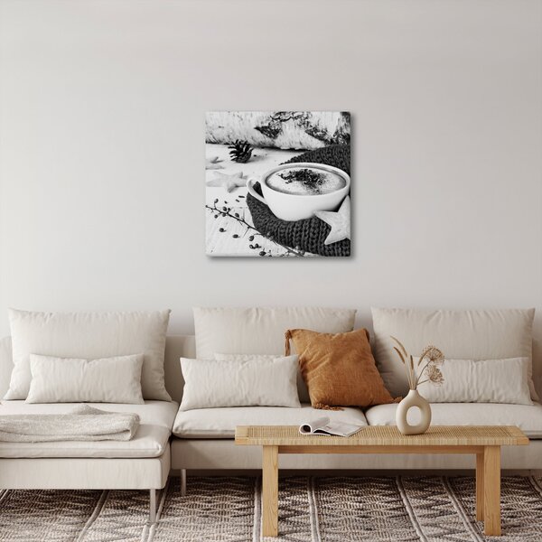 Obraz - Zimní cappuccino (30x30 cm)
