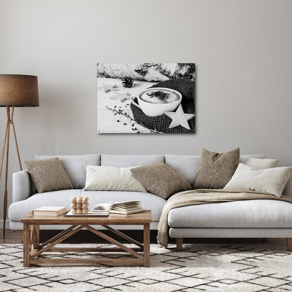 Obraz - Zimní cappuccino (70x50 cm)