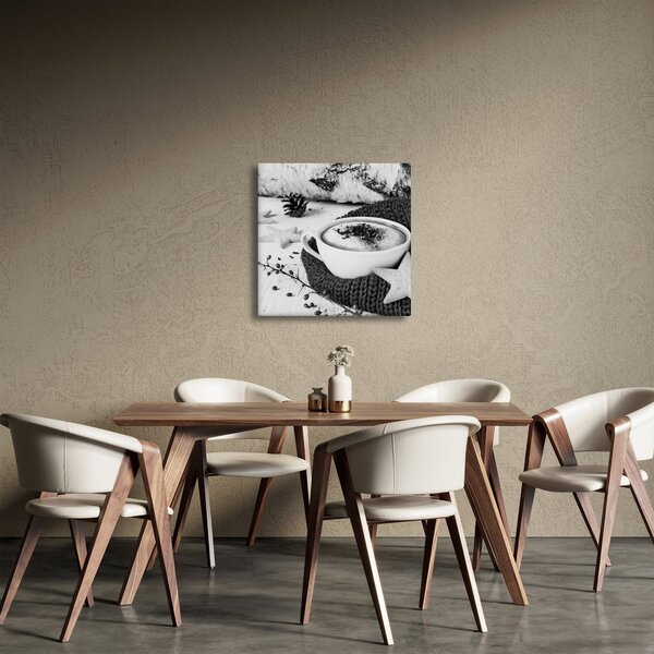 Obraz - Zimní cappuccino (30x30 cm)