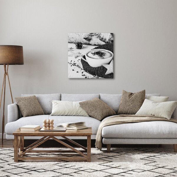 Obraz - Zimní cappuccino (30x30 cm)