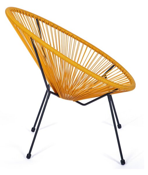 Žluté kovové/plastové zahradní křeslo Avocado Comfort – Bonami Selection