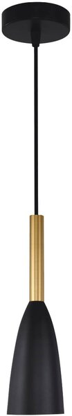 Light Prestige Solin závěsné svítidlo 1x60 W černá-zlatá LP-181/1PBK/GD