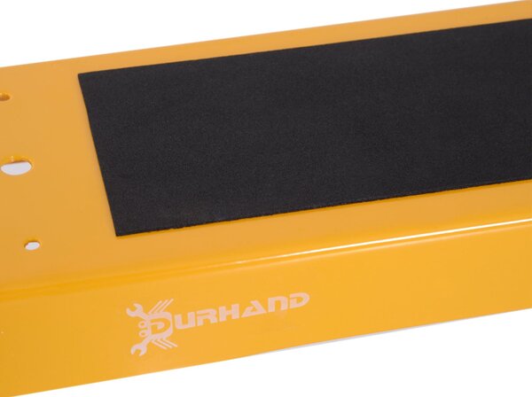 DURHAND Skládací stojan na dřevo 2 kusy, stabilní kovová konstrukce, žlutá 99,5 x 50 x 76 cm | Aosom