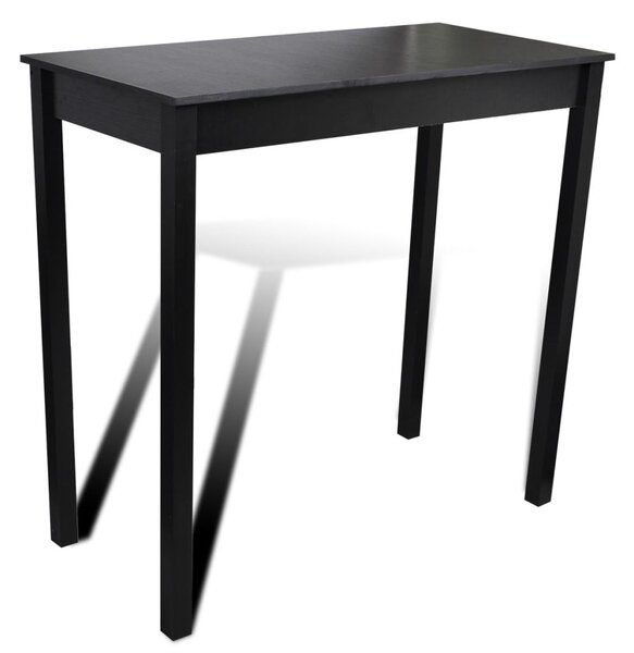 PerfektníDomov Barový / jídelní stůl Durras - 115x55x107 cm | černý
