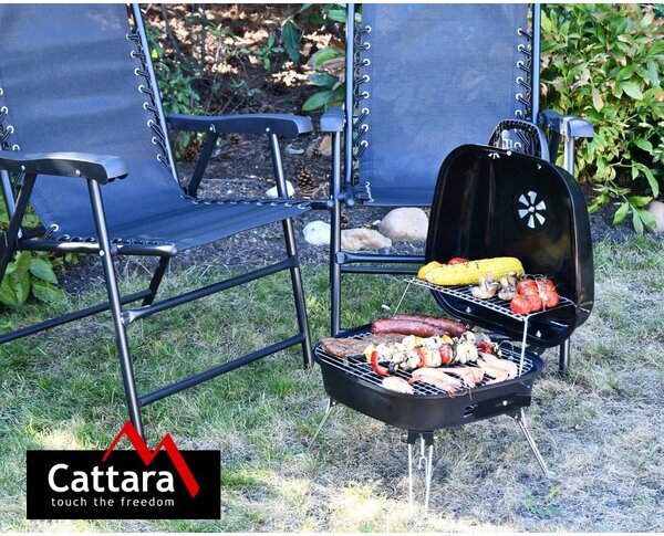 Skládací gril na dřevěné uhlí Cattara Crotone