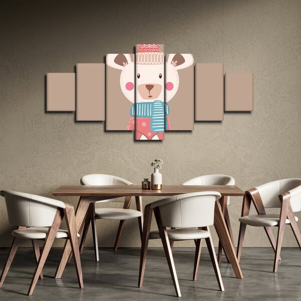 Obraz - Myška se šálou (210x100 cm)